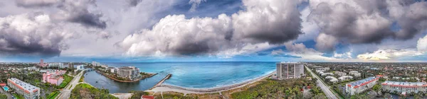 Панорамный Вид Закат Бока Ратона Побережье Флориды — стоковое фото