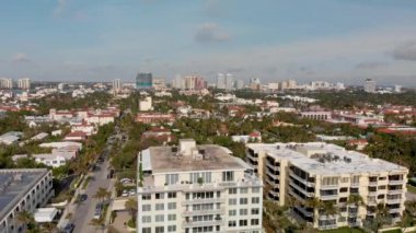 West Palm Beach manzarası ve waterfront, Florida hava manzarayı.
