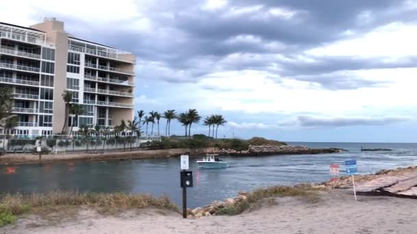 Boca Raton Vista Panoramica Tramonto Costa Della Florida Stati Uniti — Video Stock