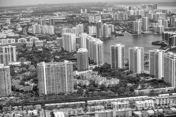 Vue Aérienne Miami Skyline — Photo