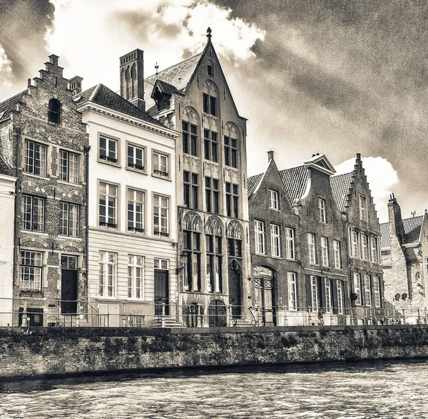 Beautiful Medieval Architecture Bruges Belgium — Stock Photo, Image