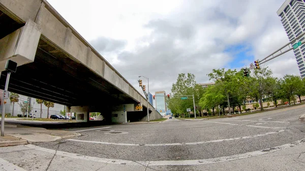 Jacksonville April 2018 City Streets Seen Moving Car City Major — Stock Photo, Image