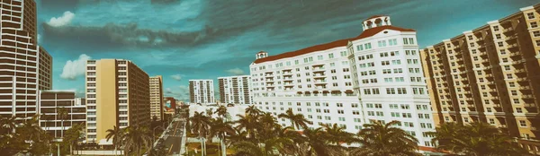 West Palm Beach Antenn Panoramautsikt Över Stadssilhuetten Florida — Stockfoto
