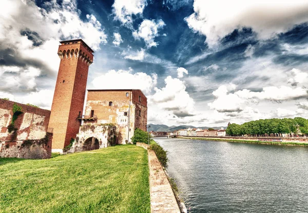 Pisa Citadel Een Mooie Lentedag Tuscany — Stockfoto