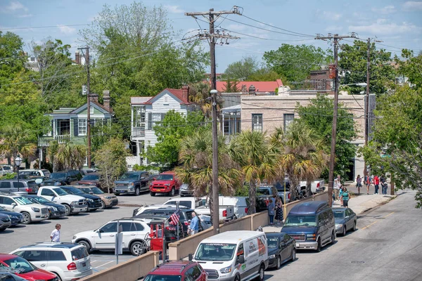 Charleston Abril 2018 Ruas Cidade Belo Dia Charleston Atrai Milhões — Fotografia de Stock