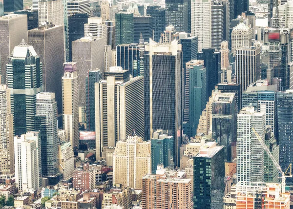 뉴욕시, 미국입니다. 해질녘 놀라운 공중 맨하탄 뷰 — 스톡 사진