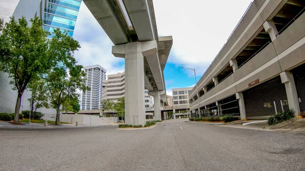 Jacksonville Fll April 2018 Stadtstraßen Aus Der Sicht Eines Fahrenden — Stockfoto