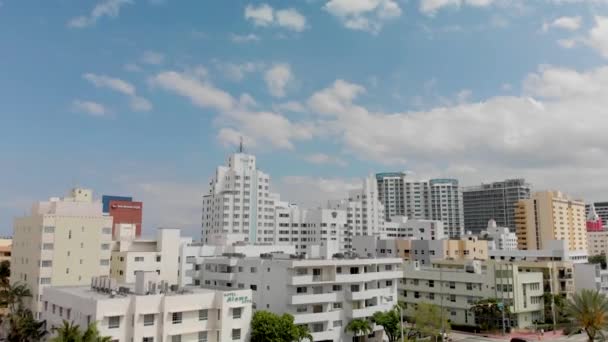 Vista Aérea Del Horizonte Miami Beach Florida Vídeo — Vídeos de Stock