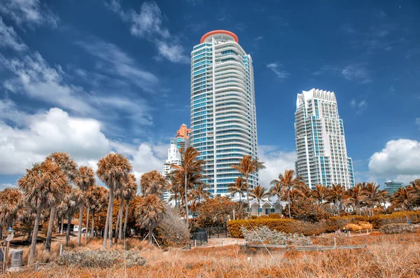 Sonbaharda Miami South Pointe Park — Stok fotoğraf