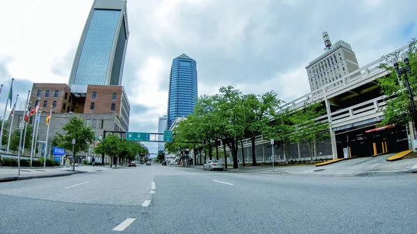 Jacksonville April 2018 Stadens Gator Vårdag Staden Stor Attraktion Florida — Stockfoto