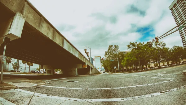 Jacksonville April 2018 City Streets Seen Moving Car City Major — Stock Photo, Image