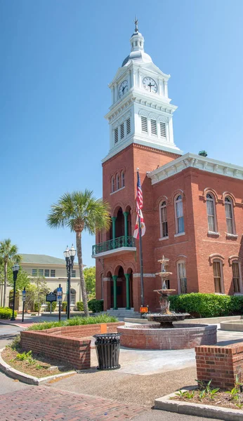 Bâtiments Anciens Place Fernandina Beach Floride — Photo