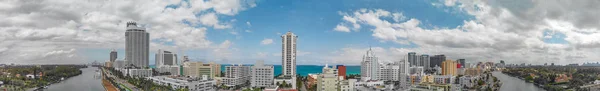 Панорамный Вид Майами Бич Весенний Сезон Флорида — стоковое фото