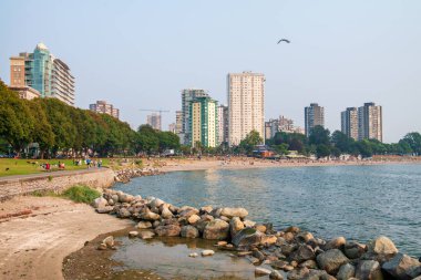Vancouver manzarası Stanley Park, Amerika Birleşik Devletleri.