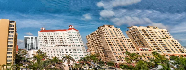 West Palm Beach Aerial Panoramic Skyline Florida — Stock Photo, Image