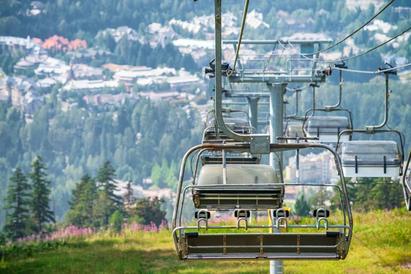 Chair Lift Beautiful Mountan Scenario — Stock Photo, Image