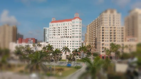 West Palm Beach Abril 2018 Skyline Panorámico Aéreo Edificios Ciudad —  Fotos de Stock