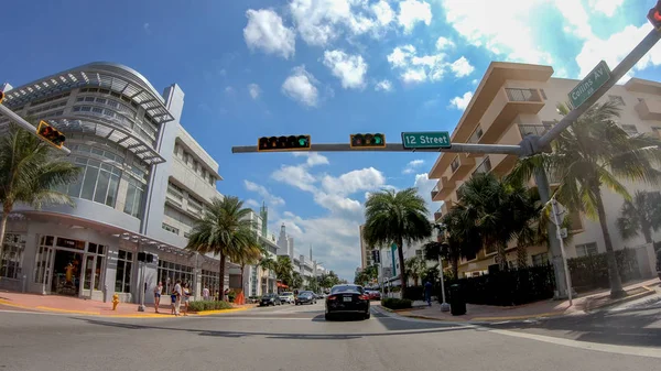 Miami Beach April 2018 City Streets Sunny Day Miami Attracts — Stock Photo, Image