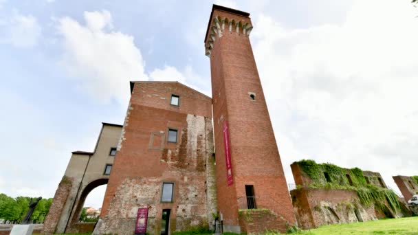 Ciudadela Pisa Día Soleado Italia — Vídeos de Stock