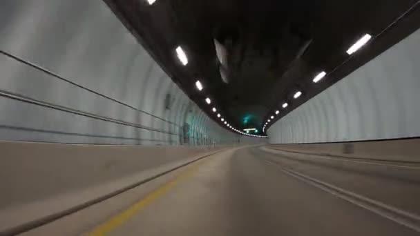 Miami Tráfego Visto Carro Movimento Pôr Sol — Vídeo de Stock