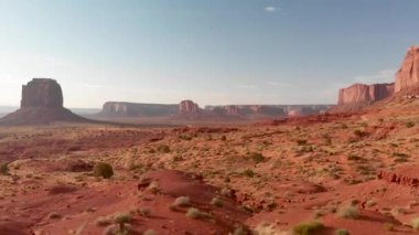 Monument Valley Ulusal Parkı 'nın hava görüntüleri, Birleşik Devletler.