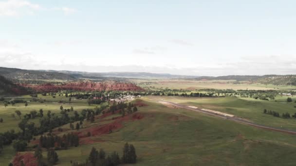 美丽山脉的空中风景镜头 — 图库视频影像