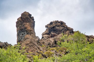 Dimmuborgir, İzlanda 'da Kayalık oluşumları, Lav alanları