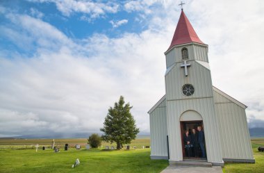 Glaumbaer, İzlanda - 8 Ağustos 2019: