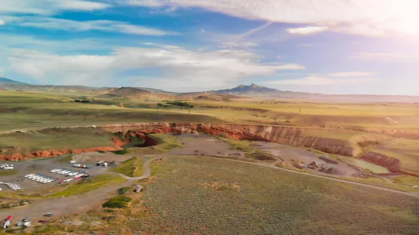 Letecký pohled na Cody, Wyoming — Stock fotografie