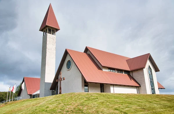 Reykholtskirkja in de stad Reykholt, IJsland — Stockfoto