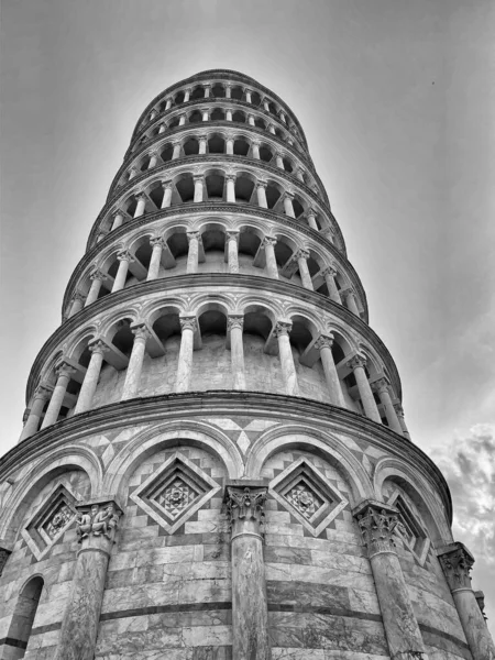 Wieża Pizy o zachodzie słońca, Pole Cudów, Toskania, Włochy — Zdjęcie stockowe
