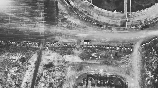 Αεροφωτογραφία του Rodeo Stadium και βαθμολογίες — Φωτογραφία Αρχείου
