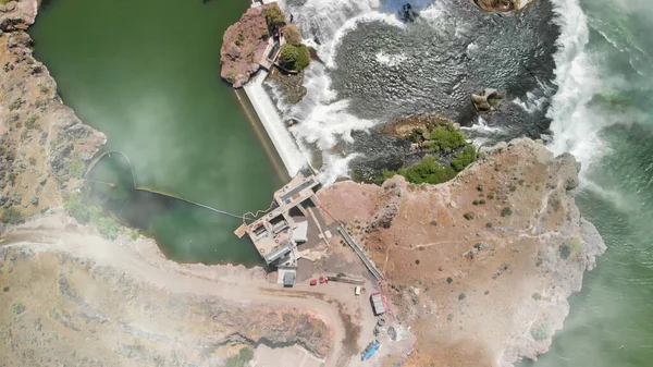 Shoshone Falls, Idaho. Increíble vista aérea hacia abajo de gran alcance — Foto de Stock