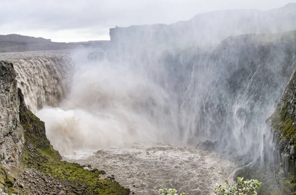 Dettifoss powerful waterfalls, Iceland - Europe — Stock Photo, Image