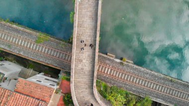 Şeytanlar olarak bilinen Ponte della Maddalena 'nın inanılmaz hava manzarası