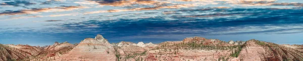 Aerial view  of beautiful scenery in Zion National Park, Utah, U