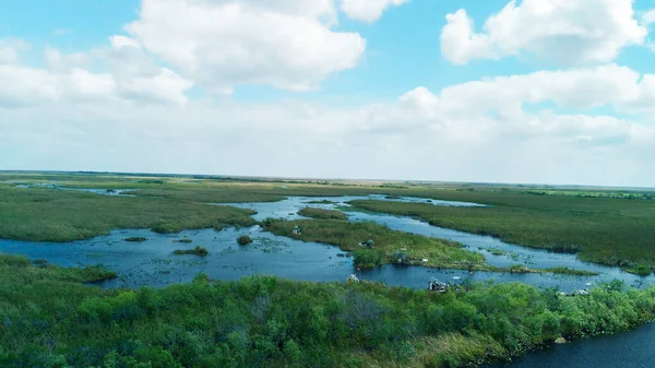Luchtfoto van het Everglades National Park, Florida, Verenigde Staten — Stockfoto