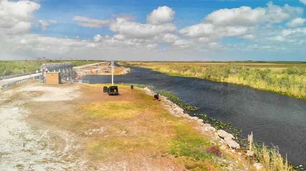 Everglades Ulusal Parkı 'nın havadan görünüşü, Florida, Birleşik Sta — Stok fotoğraf