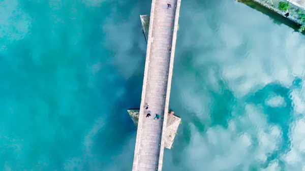 Erstaunliche Luftaufnahme der Ponte della Maddalena, bekannt als Teufel — Stockfoto