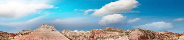 Nature landscape of Zion National Park, USA. Aerial view of amaz — Stock Photo, Image