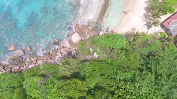 Natursköna Bilder Vackra Vågiga Stranden — Stockvideo