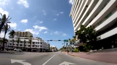 Miami şehir adaları arasındaki kanalın görüntüleri