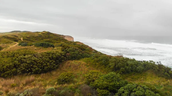 美しいオーストラリアの海岸線の上空からの眺め — ストック写真