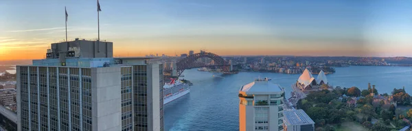 Vista aerea panoramica del Sydney Harbor Bridge, Australia — Foto Stock