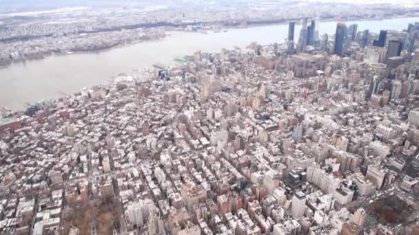 Luftaufnahmen Der Schönen New York City Usa — Stockvideo