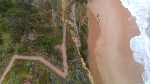 Imagens Cênicas Bela Praia Areia — Vídeo de Stock