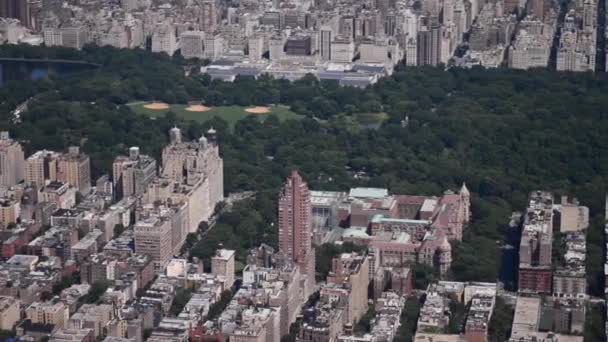 Aerial Footage Manhattan New York City Usa — ストック動画