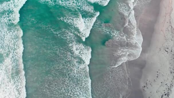 Scenic Footage Beautiful Wavy Sea — Stock Video