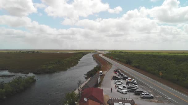 Riprese Aeree Del Parco Nazionale Delle Everglades Florida Usa — Video Stock