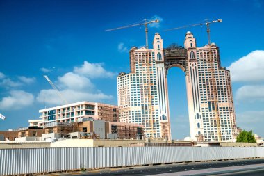 Abu Dabi, Uae - 8 Aralık 2016: Fairmont Marina Abu Dabi bui